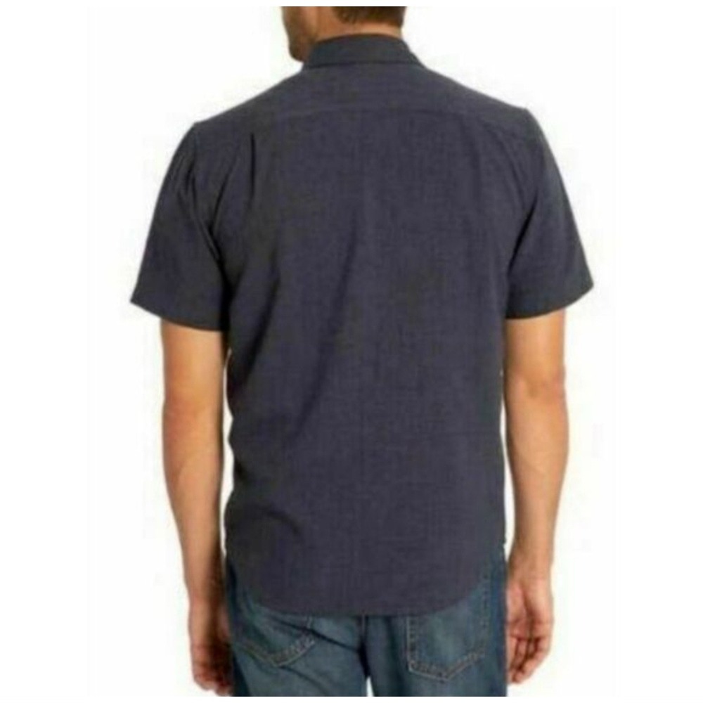 Orvis Short Sleeve  Woven Tech‎ Button Up Shirt  Mens 2XL Navy Blue Outdoor - Picture 3 of 6